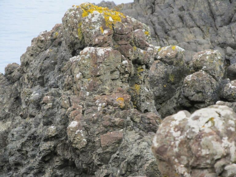 Agglomerates igneous rocks at the Little Isles of Camplie